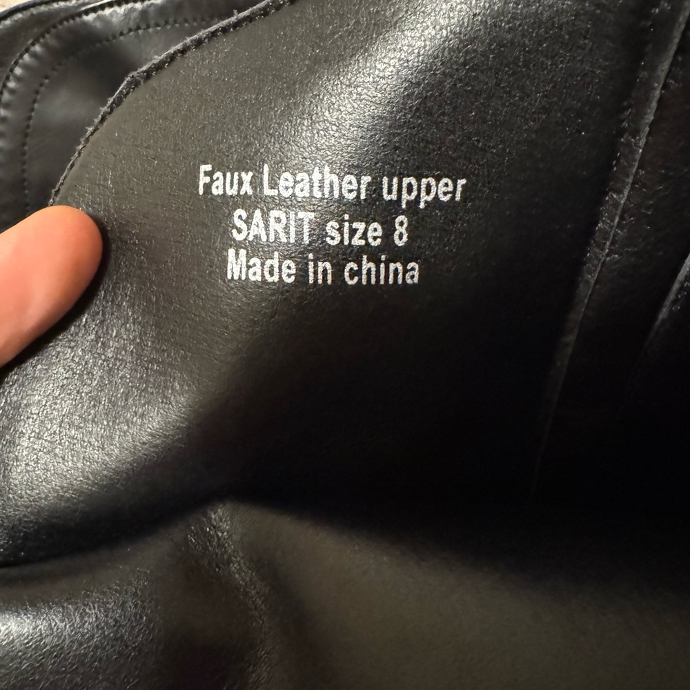 Henry Ferrera Black Knee-High Boots size 8 - Picture 6 of 7